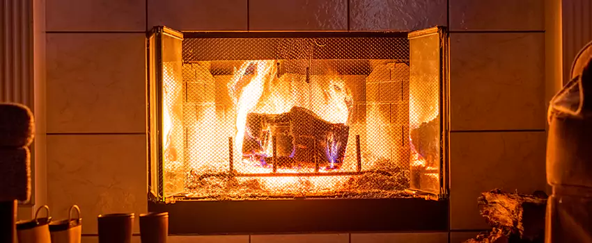 Mendota Hearth Landscape Fireplace Installation in Williamstown, New Jersey