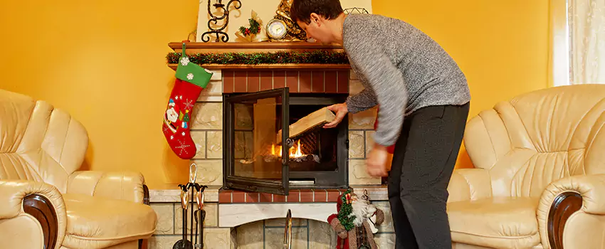 Rusted Metal Fireplace Restoration in Williamstown, New Jersey